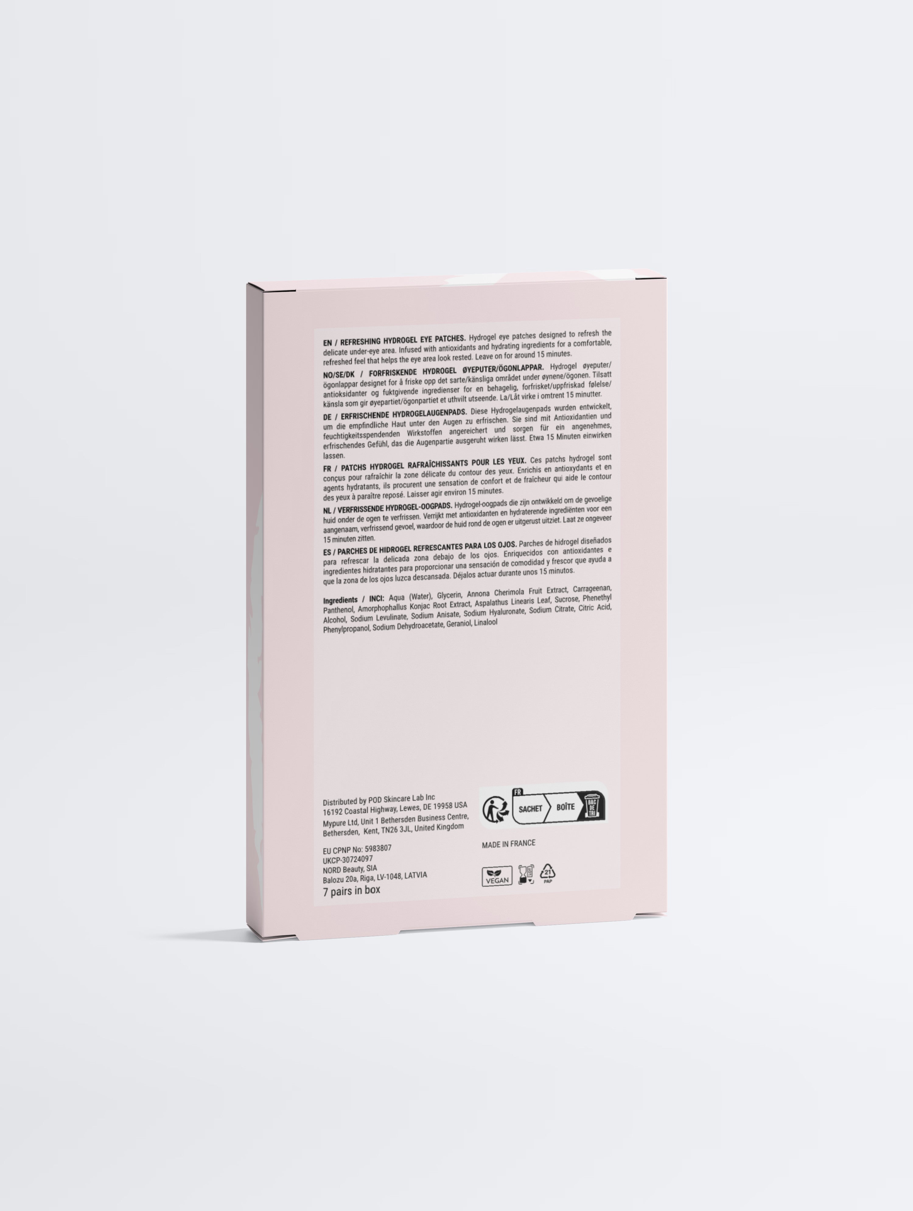 Anti-Fatigue Hydrogel Eye Patches